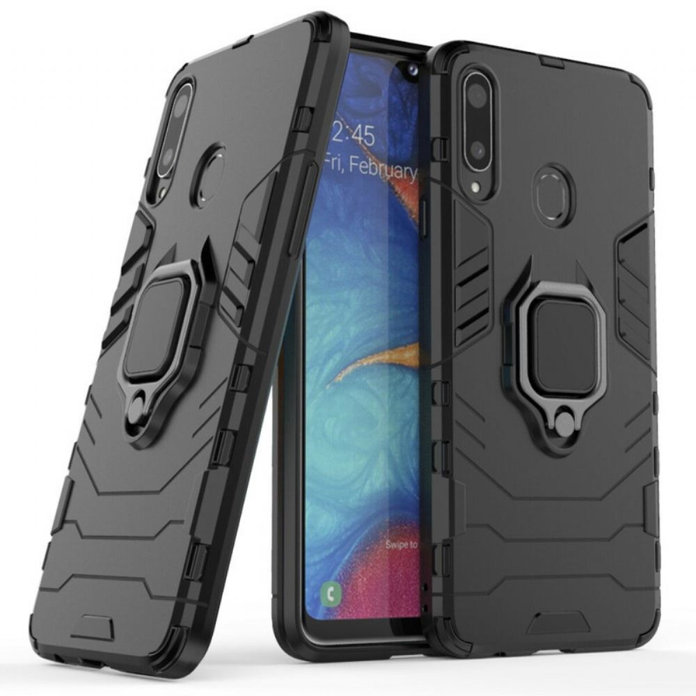 Kryty Na Mobil Na Samsung Galaxy A20s Odolný Vůči Prstenu