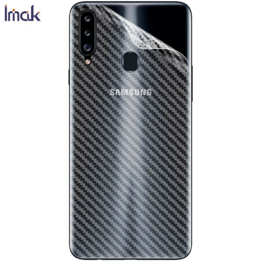 Zadní Ochranná Fólie Pro Samsung Galaxy A20S Carbon Style Imak