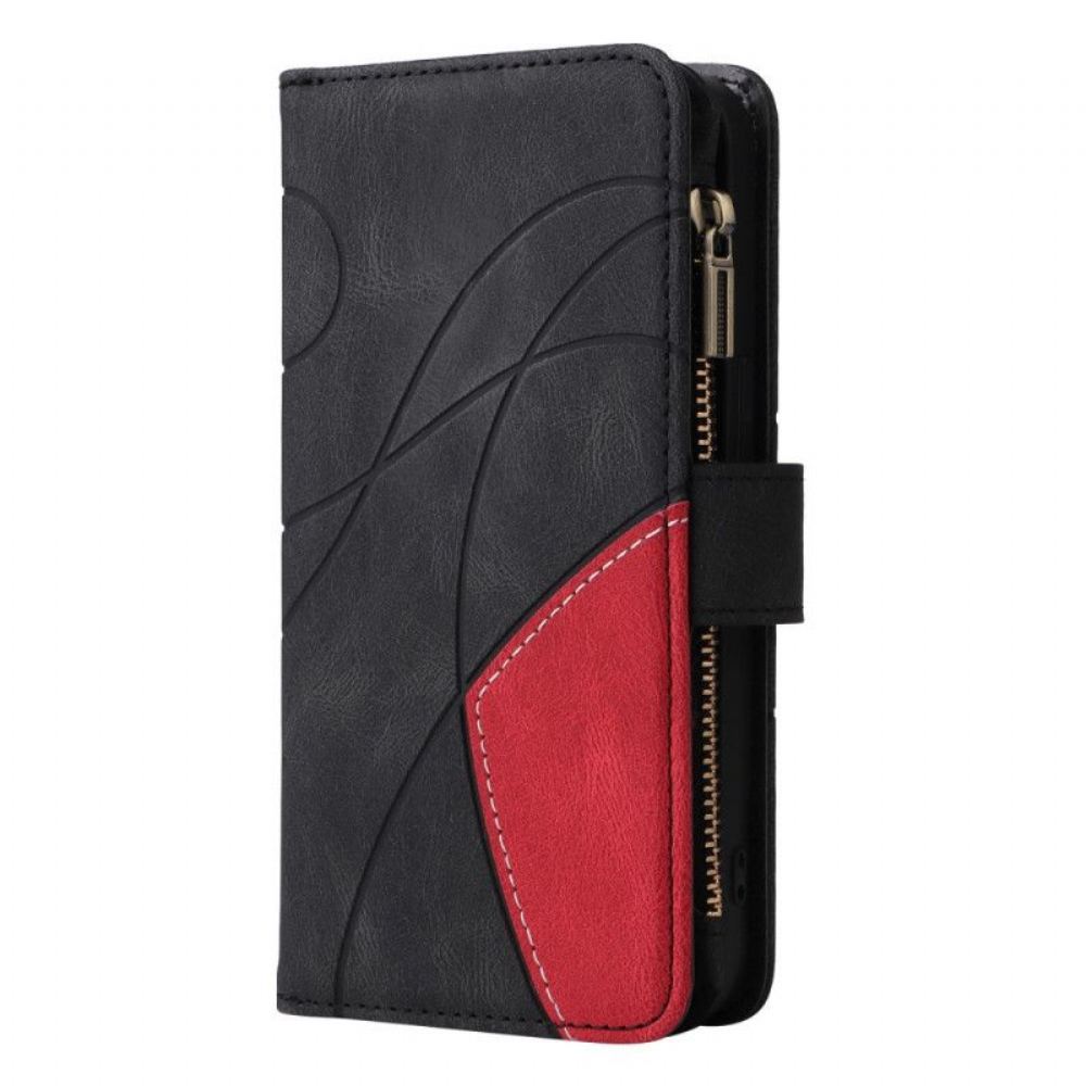 Flipové Pouzdro Na Xiaomi 12 Pro Dvoubarevná S Peněženkou Na Mince