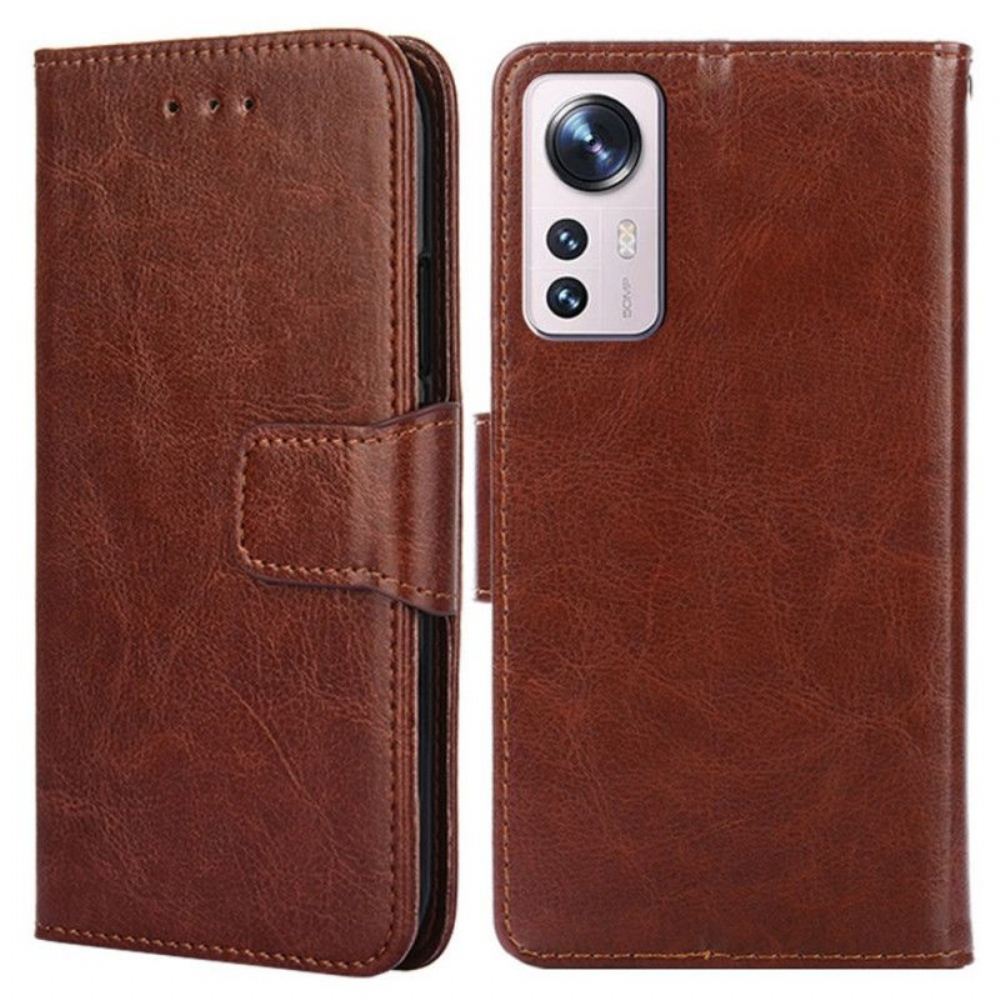 Flipové Pouzdro Na Xiaomi 12 Pro Vintage Kožený Styl