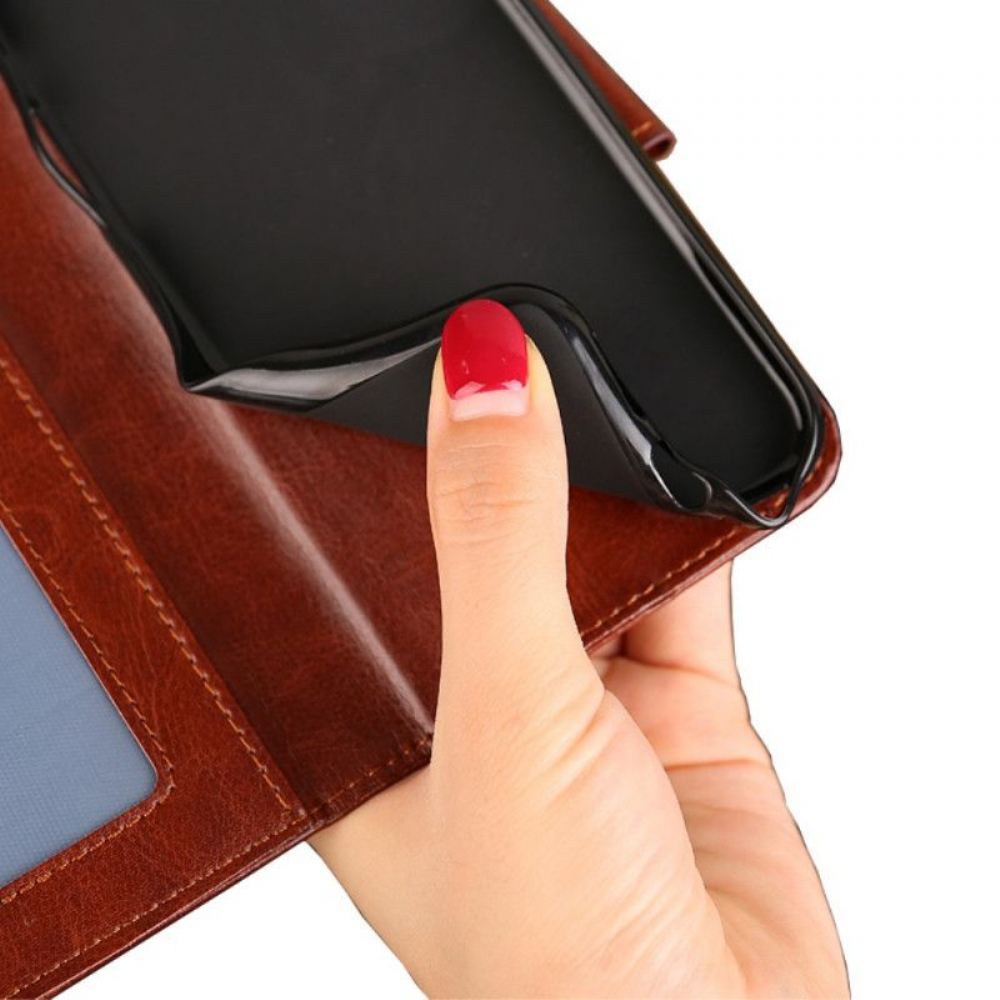 Flipové Pouzdro Na Xiaomi 12 Pro Vintage Kožený Styl