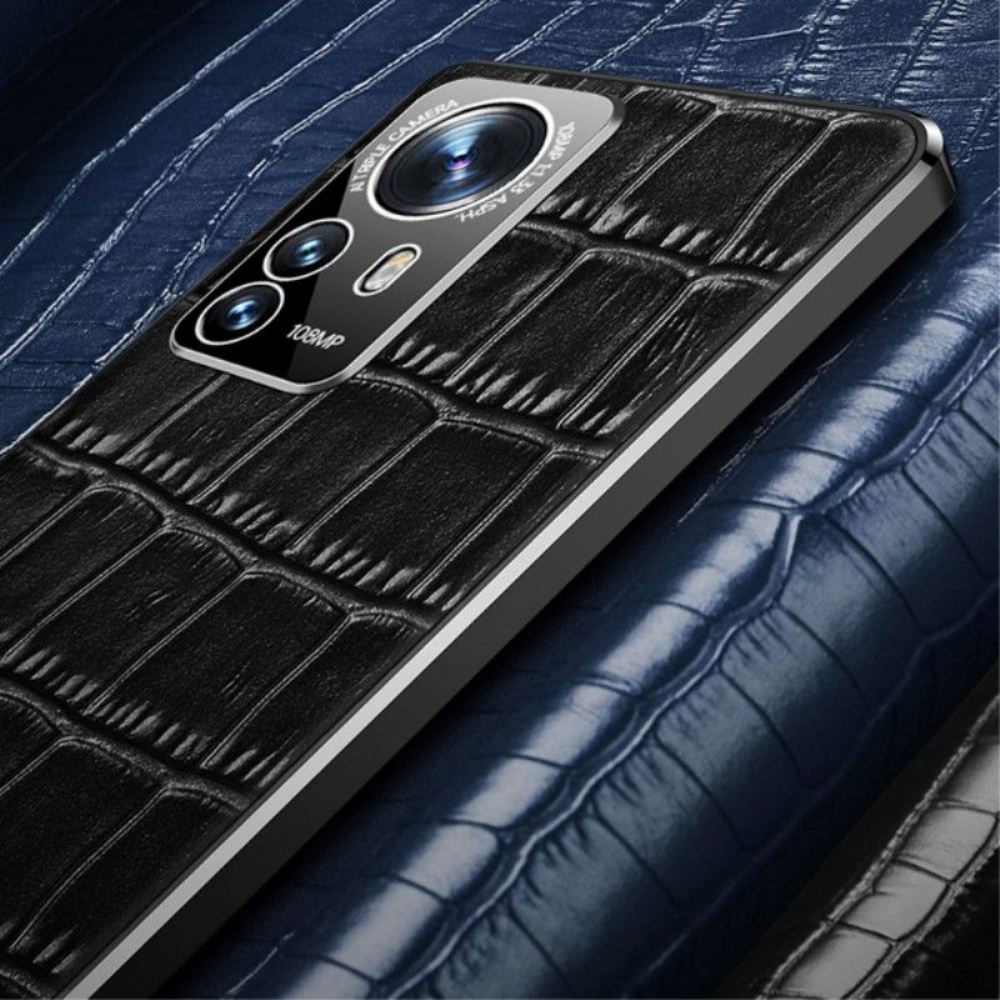 Kryt Na Xiaomi 12 Pro Kůže Ve Stylu Krokodýla