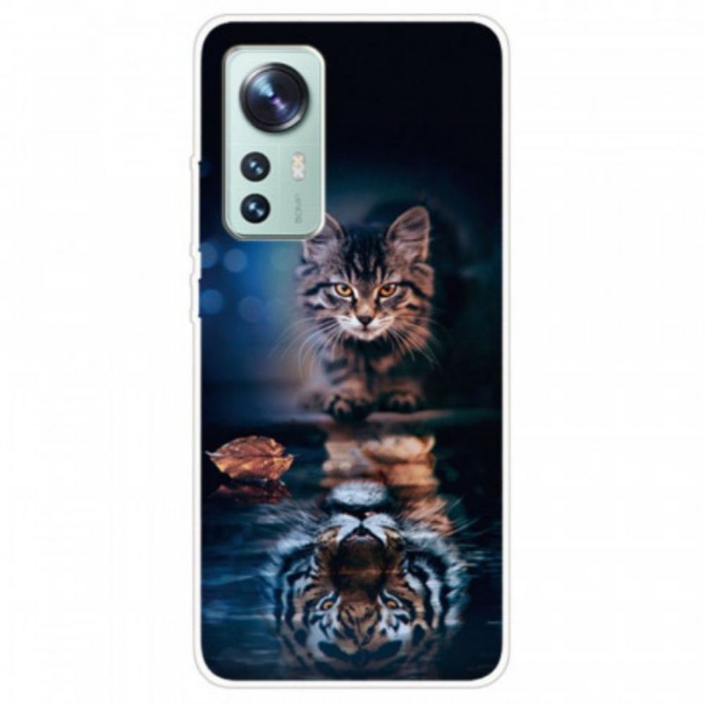 Kryt Na Xiaomi 12 Pro Pozorný Kočičí Silikon