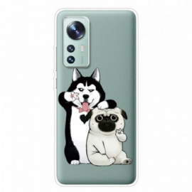 Kryt Na Xiaomi 12 Pro Silikonové Legrační Psi