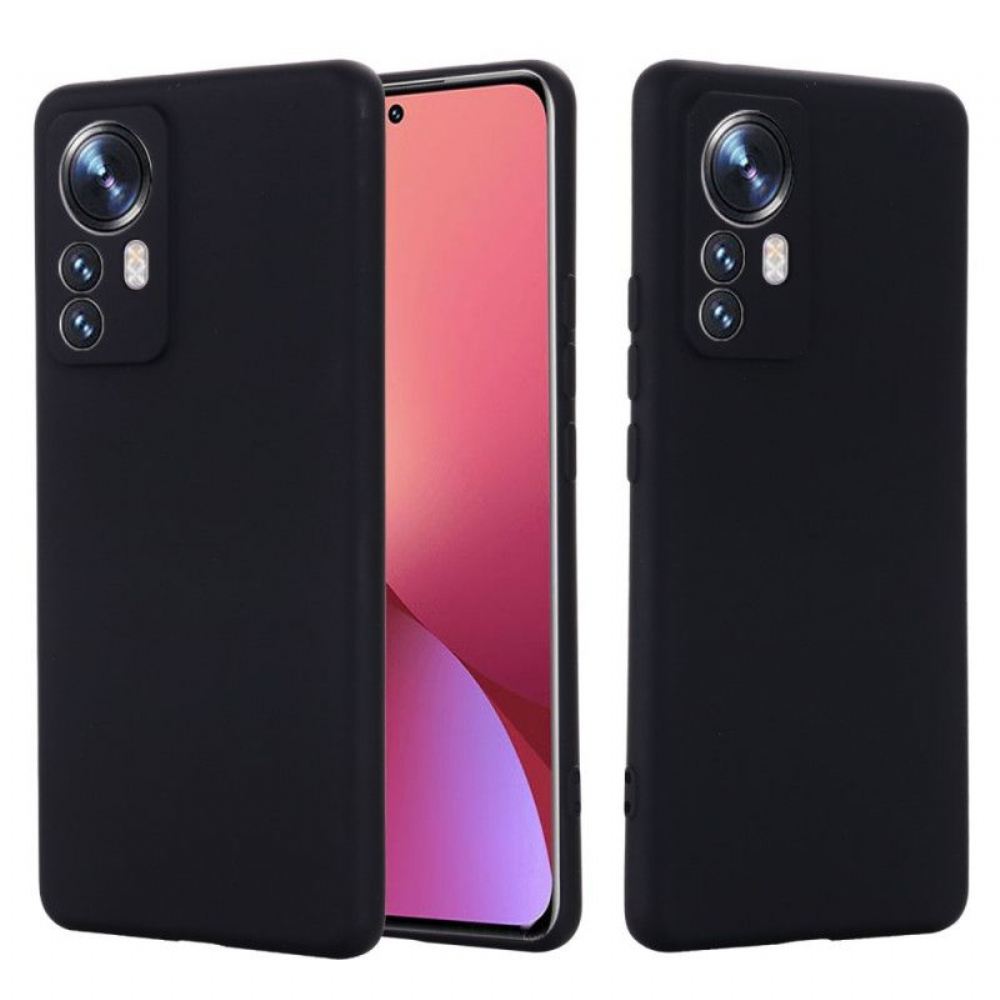 Kryt Na Xiaomi 12 Pro Tekutý Silikon S Lanyardem