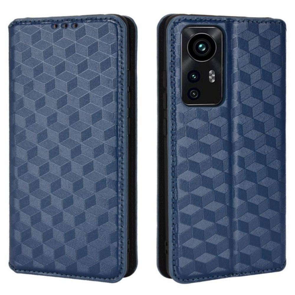 Kryty Na Mobil Na Xiaomi 12 Pro Flipové Pouzdro Efekt Diamantové Kůže