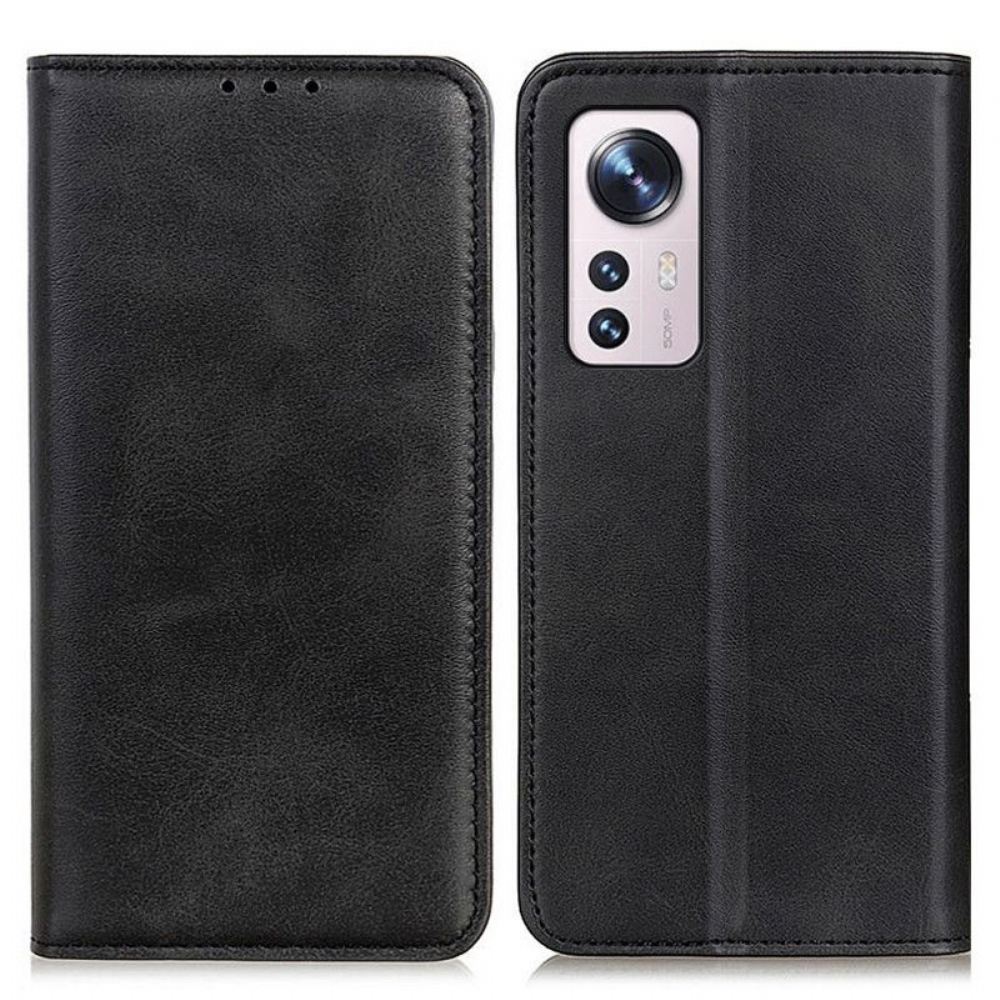 Kryty Na Mobil Na Xiaomi 12 Pro Flipové Pouzdro Elegance Štípaná Kůže