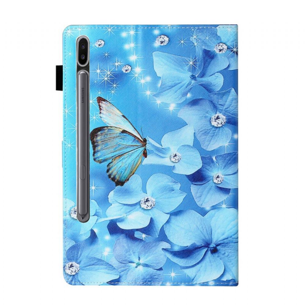 Flipové Pouzdro Na Samsung Galaxy Tab S7 / Tab S8 Květinová