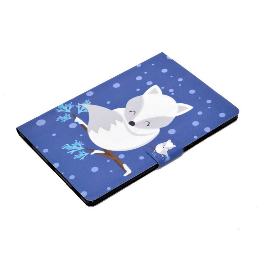 Flipové Pouzdro Na Samsung Galaxy Tab S7 / Tab S8 Liška