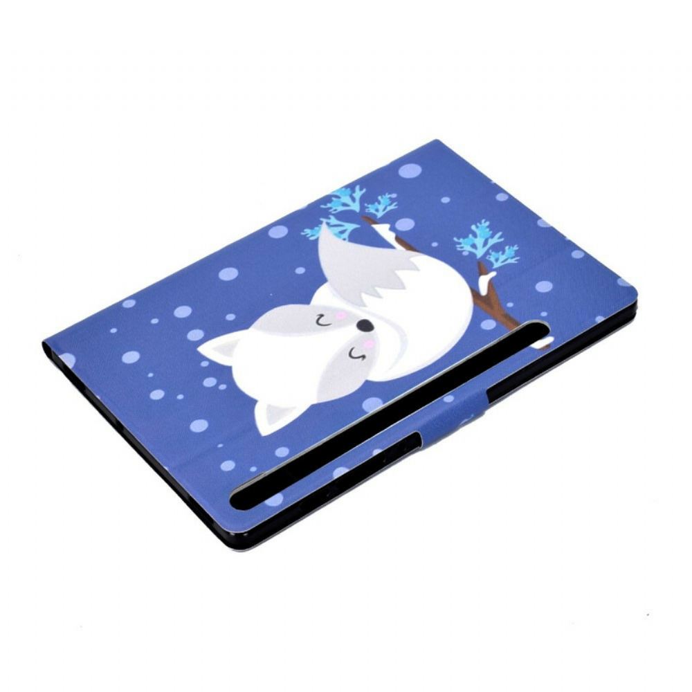 Flipové Pouzdro Na Samsung Galaxy Tab S7 / Tab S8 Liška