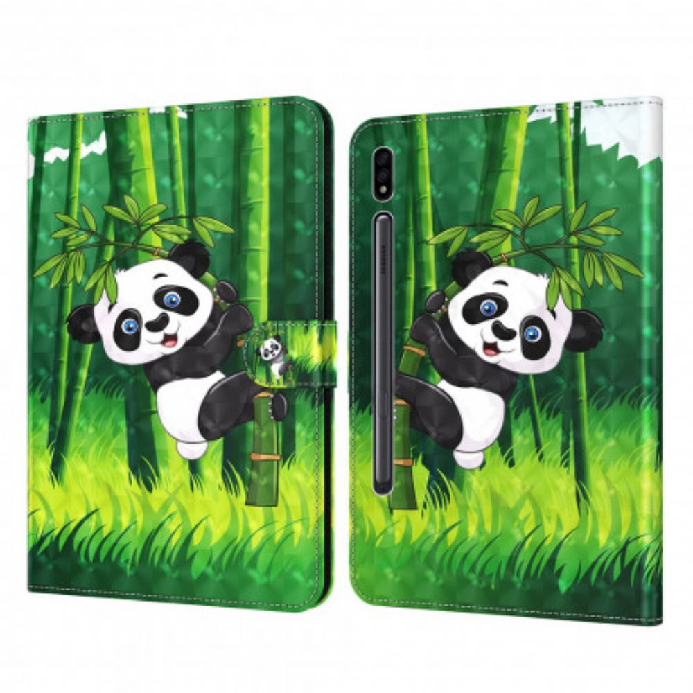 Flipové Pouzdro Na Samsung Galaxy Tab S7 / Tab S8 Panda