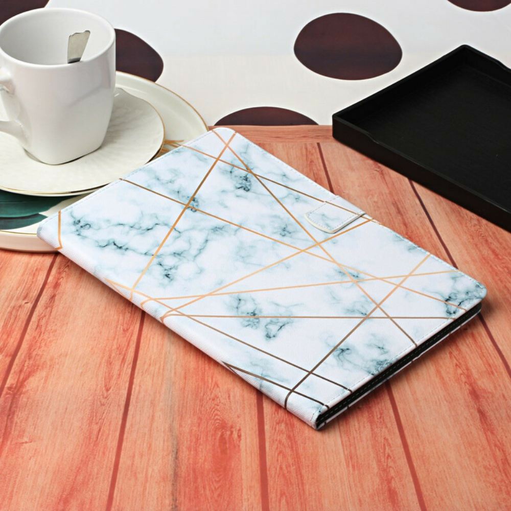 Kožené Pouzdro Na Samsung Galaxy Tab S7 / Tab S8 Mramor