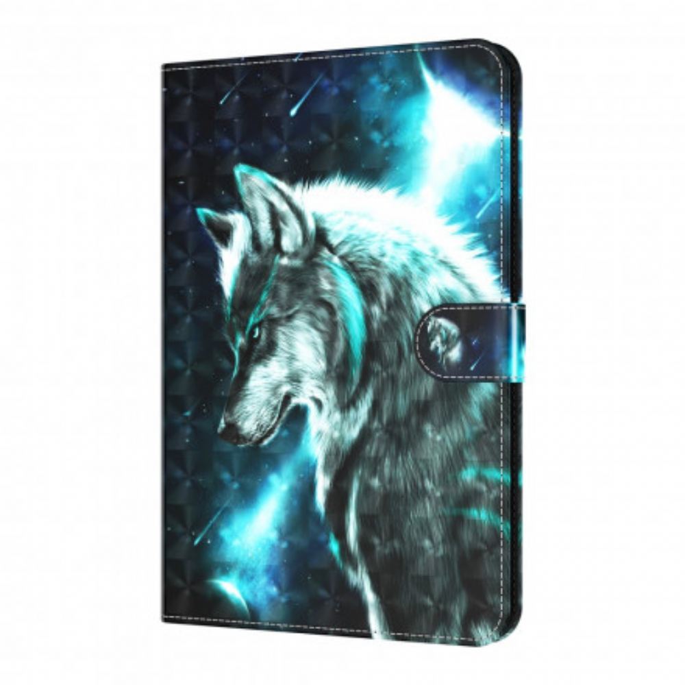 Kožené Pouzdro Na Samsung Galaxy Tab S7 / Tab S8 Vlk