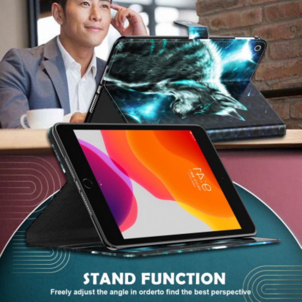 Kožené Pouzdro Na Samsung Galaxy Tab S7 / Tab S8 Vlk