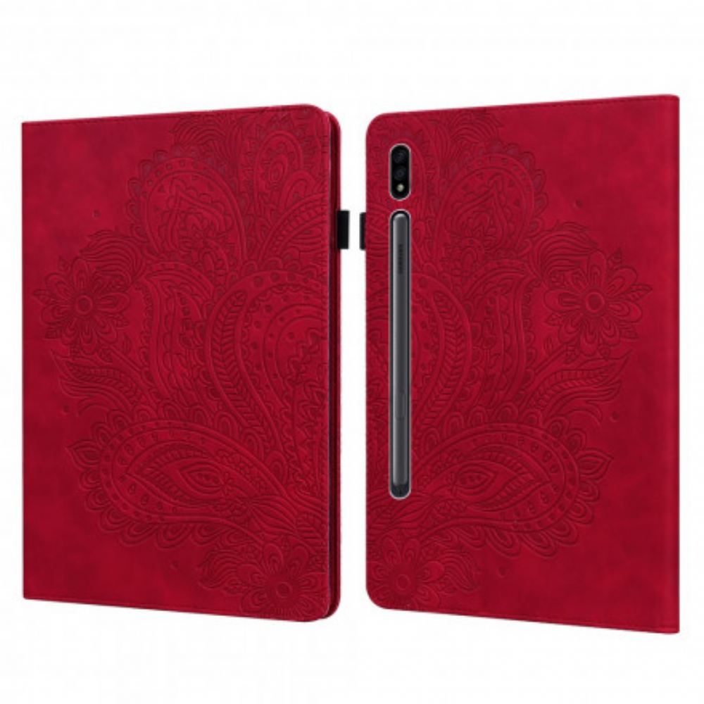 Pouzdra Na Samsung Galaxy Tab S7 / Tab S8 Květinový Tisk