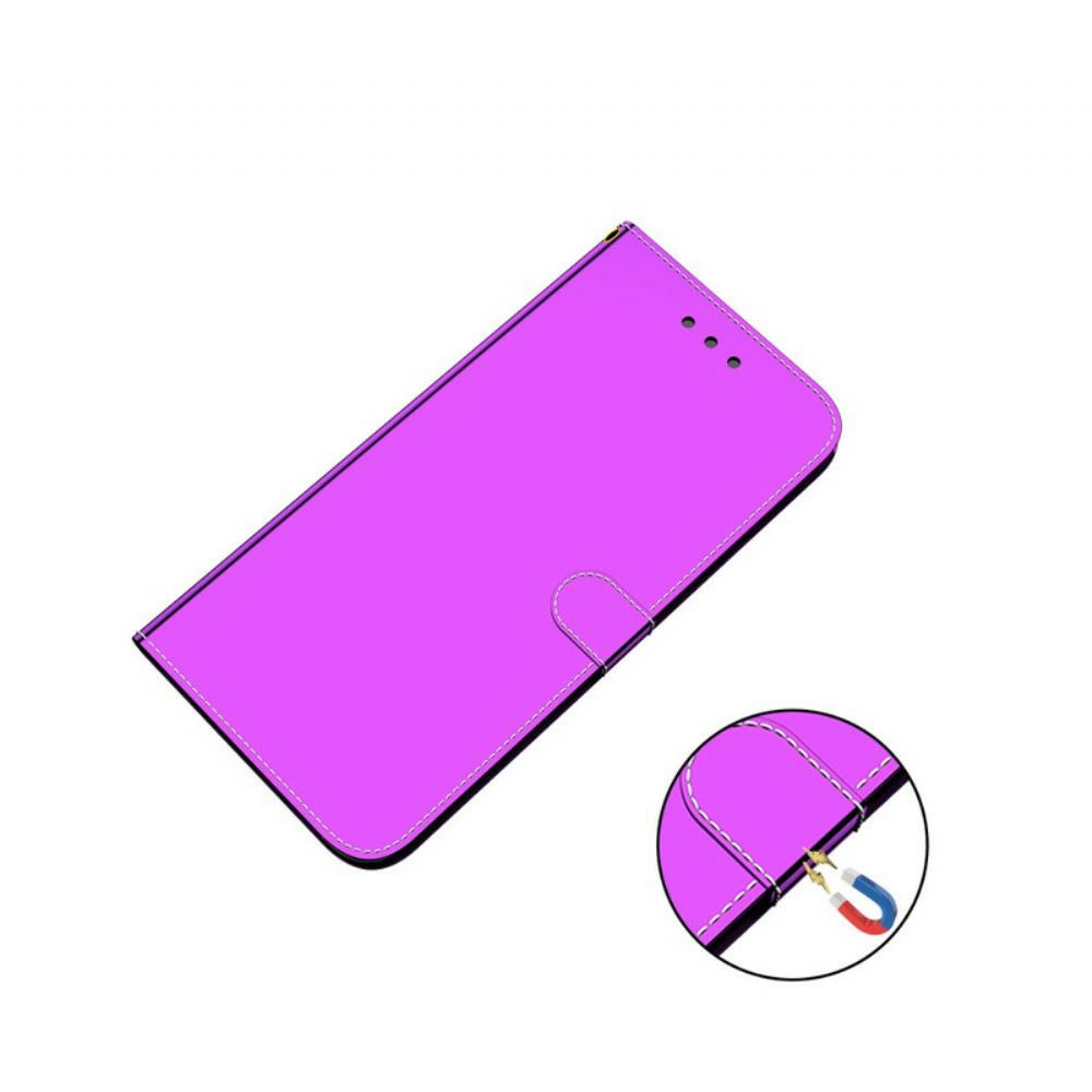 Flipové Pouzdro Na Samsung Galaxy A51 Kryt Na Zrcadlo Z Umělé Kůže