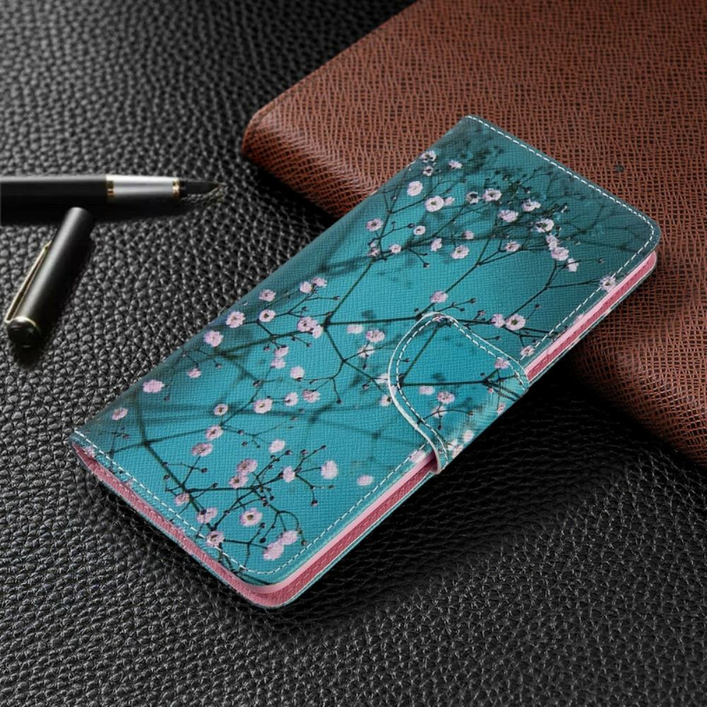 Flipové Pouzdro Na Samsung Galaxy A51 Kvetoucí Strom