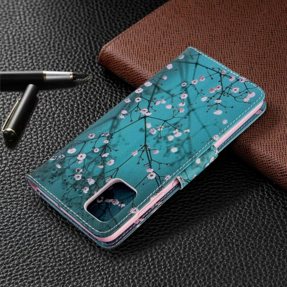 Flipové Pouzdro Na Samsung Galaxy A51 Kvetoucí Strom
