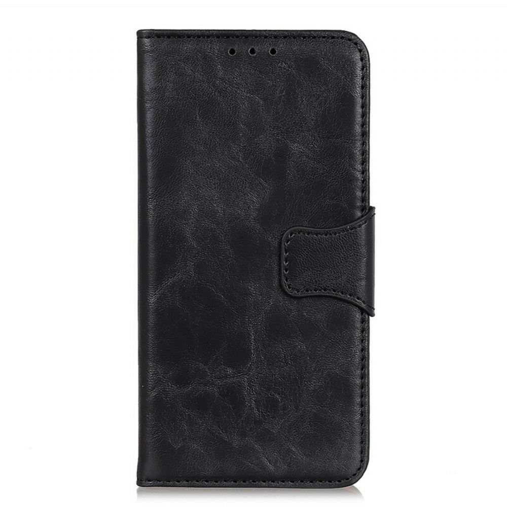 Kožené Pouzdro Na Samsung Galaxy A51 Oboustranná Magnetická Kolejnice