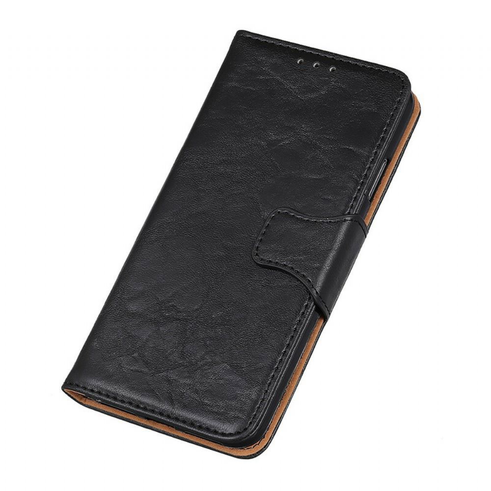 Kožené Pouzdro Na Samsung Galaxy A51 Oboustranná Magnetická Kolejnice