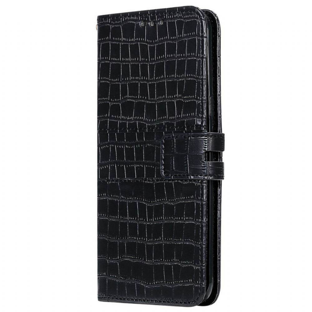 Kožené Pouzdro Na Samsung Galaxy A51 Úplně Croc