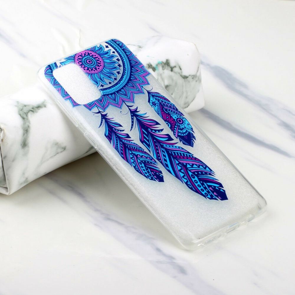 Kryt Na Samsung Galaxy A51 Lapač Snů S Modrým Peřím
