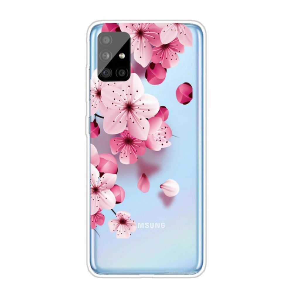 Kryt Na Samsung Galaxy A51 Malé Růžové Květy