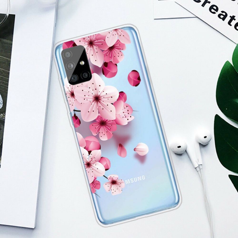 Kryt Na Samsung Galaxy A51 Malé Růžové Květy
