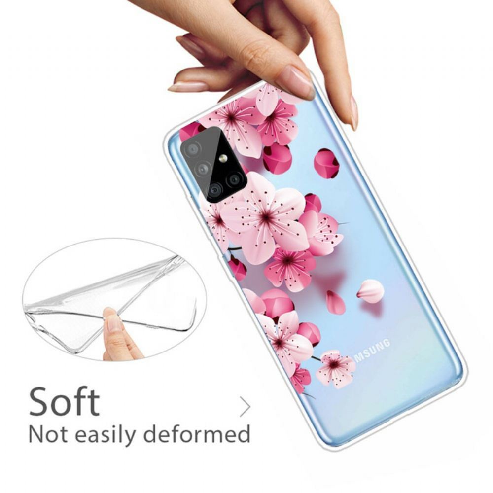 Kryt Na Samsung Galaxy A51 Malé Růžové Květy