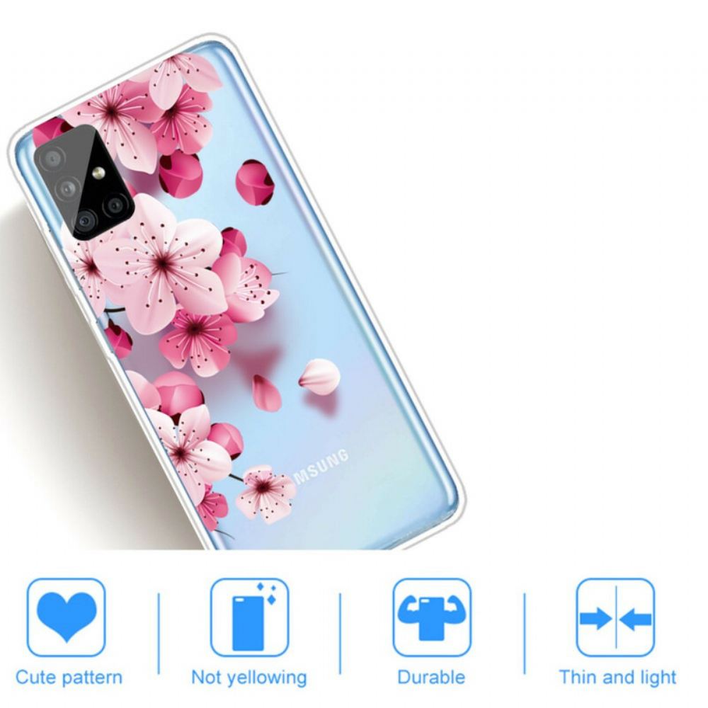 Kryt Na Samsung Galaxy A51 Malé Růžové Květy