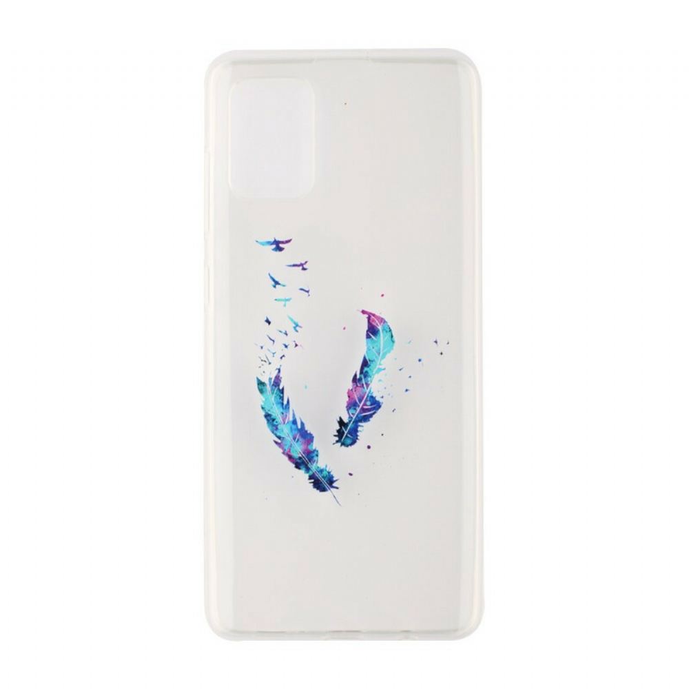 Kryt Na Samsung Galaxy A51 Průhledné Peří