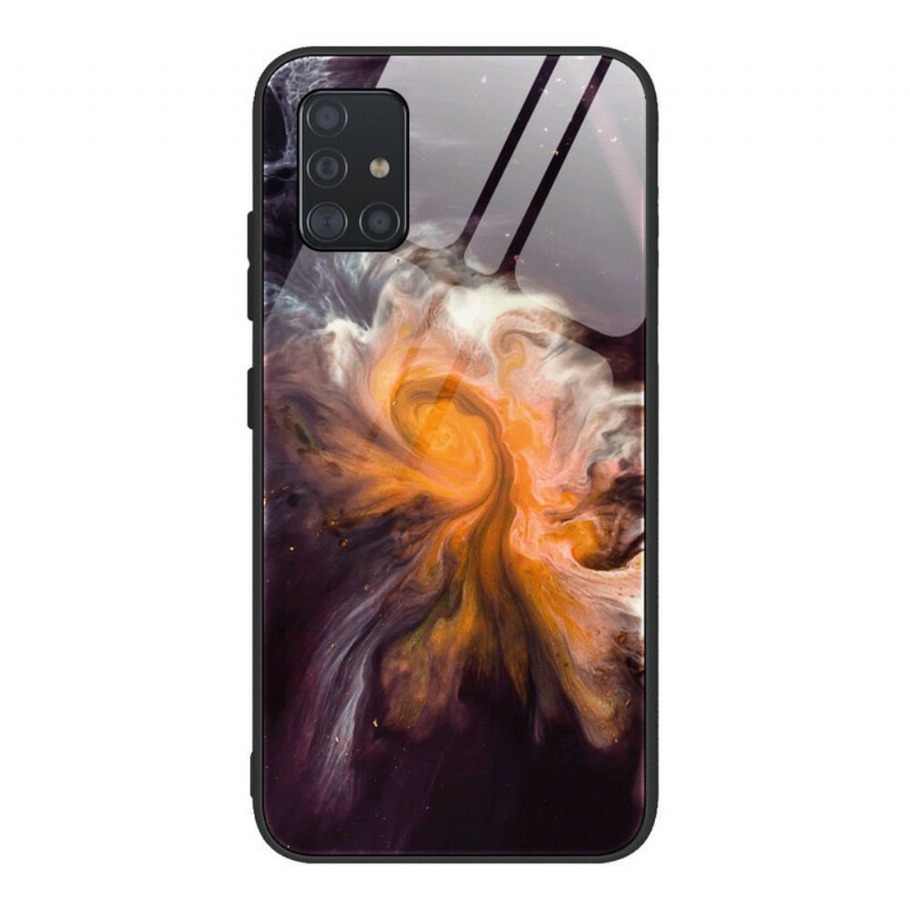 Kryt Na Samsung Galaxy A51 Tvrzené Sklo V Mramorových Barvách