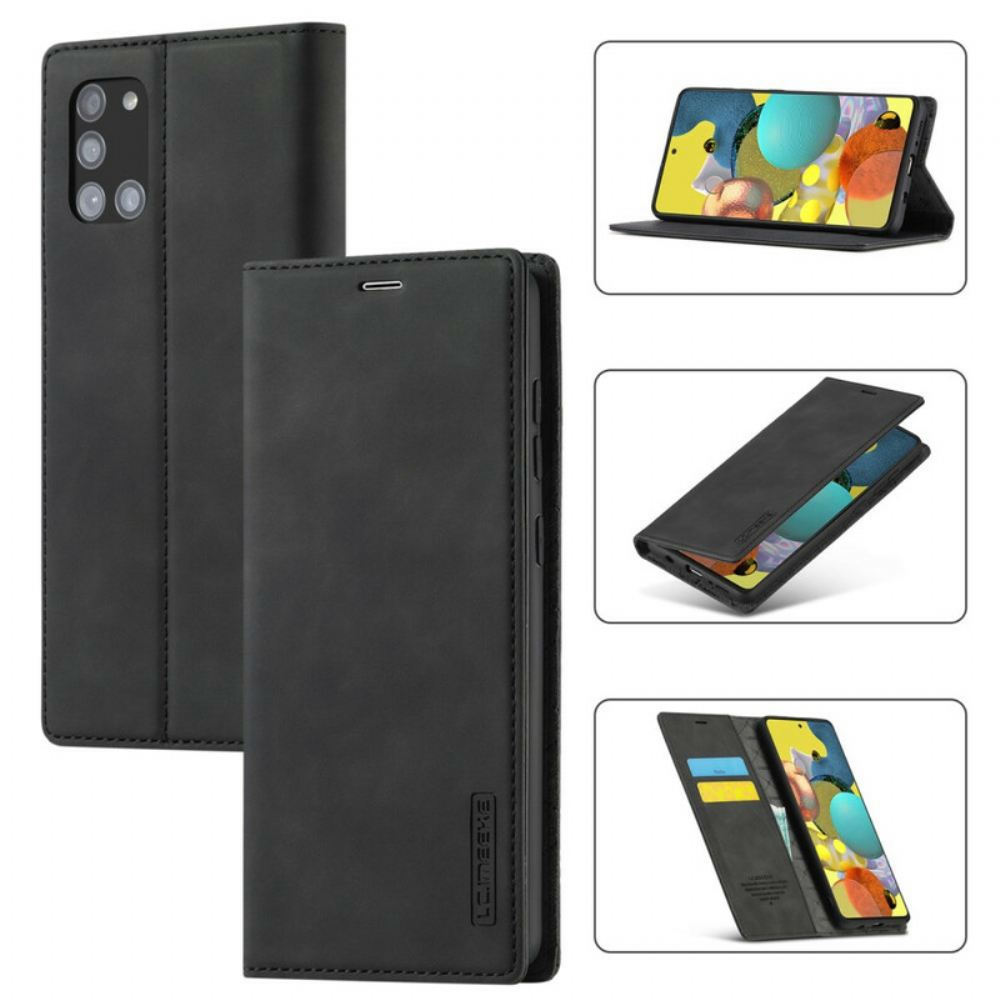 Kryty Na Mobil Na Samsung Galaxy A51 Flipové Pouzdro Kožený Efekt Lc.imeeke